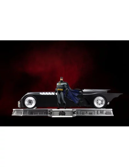 es::Batman The Animated Series (1992) Set Art Scale 1/10 Deluxe Batman and Batmobile 24 cm