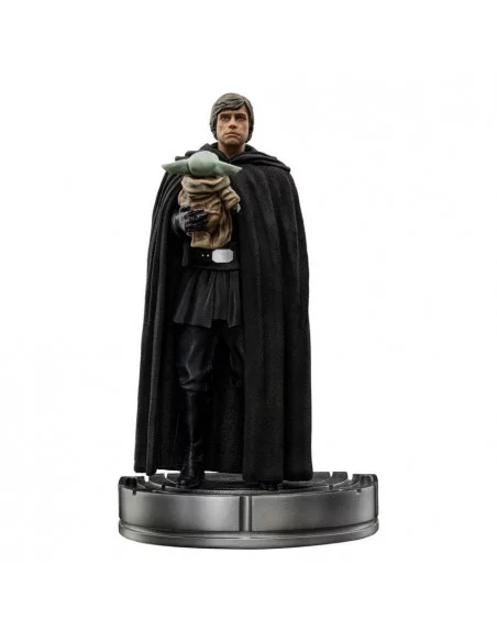 es::Star Wars The Mandalorian Estatua 1/10 Art Scale Luke Skywalker y Grogu 21 cm 