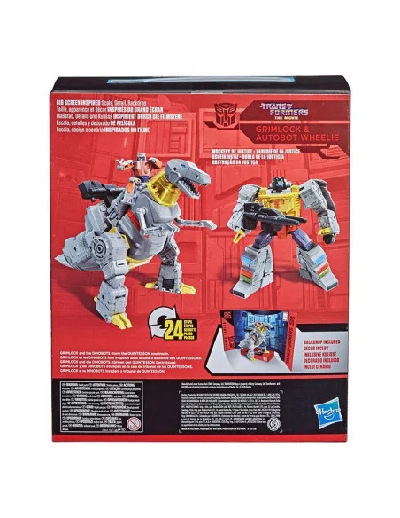 es::Transformers Studio Series Leader Class Figura 2021 Wave 1 Grimlock & Autobot Wheelie