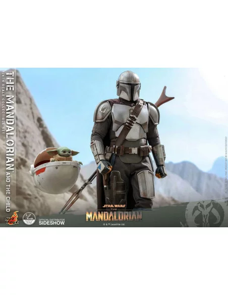 es::Star Wars The Mandalorian Pack de 2 Figuras 1/4 The Mandalorian & The Child Hot Toys 46 cm