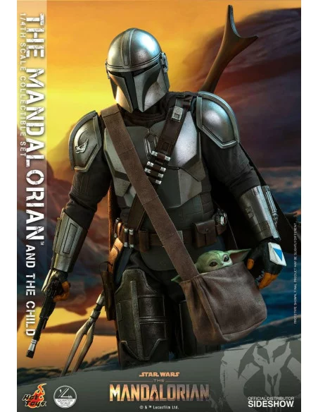 es::Star Wars The Mandalorian Pack de 2 Figuras 1/4 The Mandalorian & The Child Hot Toys 46 cm