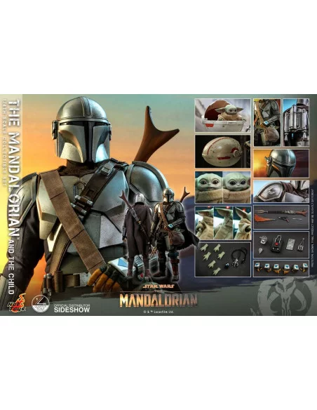 es::Star Wars The Mandalorian Pack de 2 Figuras 1/4 The Mandalorian & The Child Hot Toys 46 cm