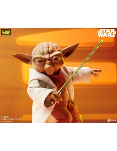 es::Star Wars The Clone Wars Figura 1/6 Yoda 14 cm