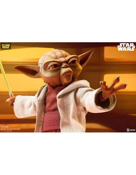 es::Star Wars The Clone Wars Figura 1/6 Yoda 14 cm