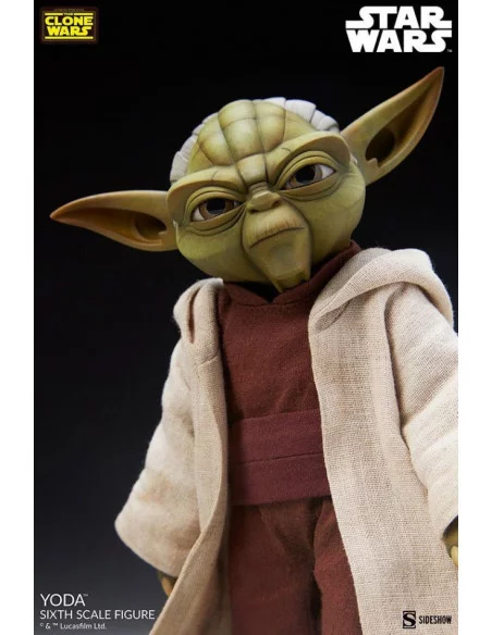 es::Star Wars The Clone Wars Figura 1/6 Yoda 14 cm