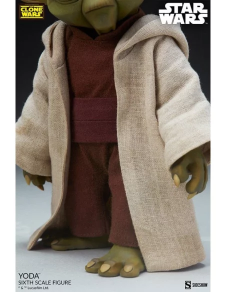 es::Star Wars The Clone Wars Figura 1/6 Yoda 14 cm