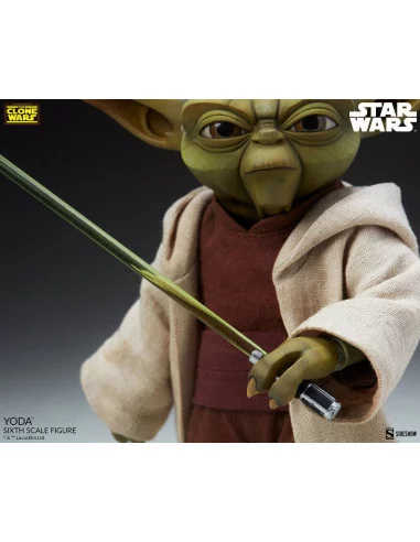 es::Star Wars The Clone Wars Figura 1/6 Yoda 14 cm