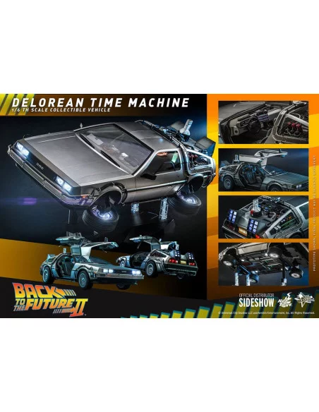 es::Regreso al Futuro Vehículo 1/6 DeLorean Time Machine Hot Toys 72 cm