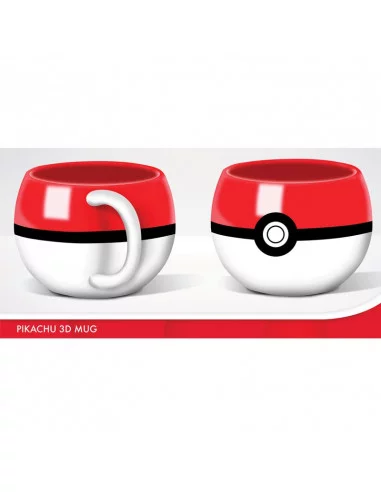es::Pokémon Taza 3D Pokeball 320 ml.