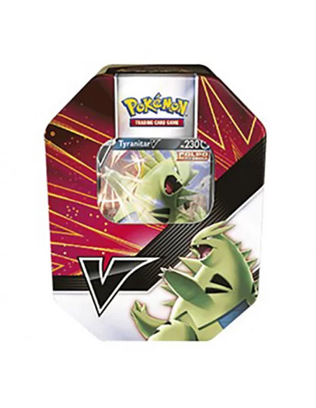 es::Pokémon Summer Tin 2021 Lata Tyranitar Fuerza V