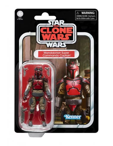 es::Star Wars The Clone Wars Vintage Collection Figura Mandalorian Super Commando Captain 10 cm