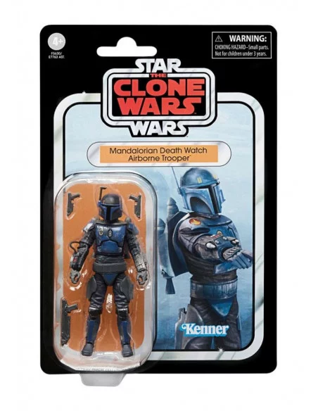 es::Star Wars The Clone Wars Vintage Collection Figura Mandalorian Death Watch Airborne Trooper 10 cm