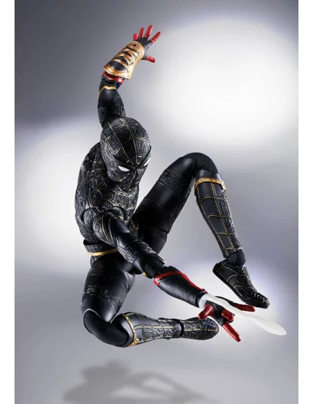 es::Spider-Man: No Way Home Figura S.H. Figuarts Spider-Man Black & Gold Suit (Special Set) 15 cm
