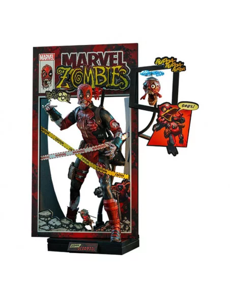 es::Marvel Zombies Comic Masterpiece Figura 1/6 Zombie Deadpool Hot Toys 31 cm