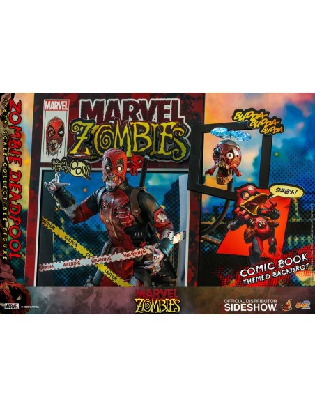 es::Marvel Zombies Comic Masterpiece Figura 1/6 Zombie Deadpool Hot Toys 31 cm