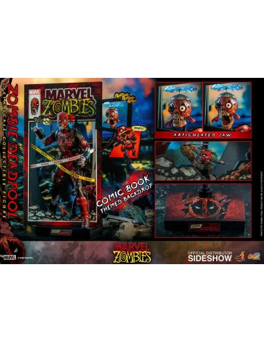 es::Marvel Zombies Comic Masterpiece Figura 1/6 Zombie Deadpool Hot Toys 31 cm
