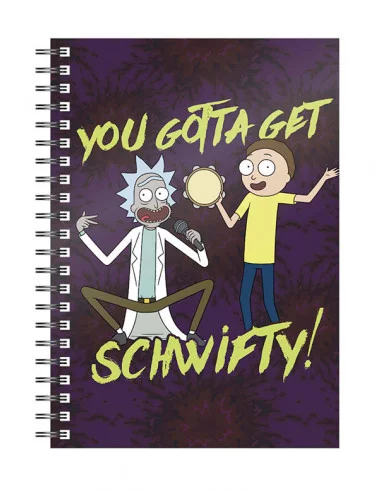 es::Rick y Morty libreta espiral Schwifty