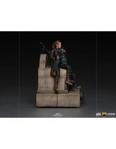 es::Star Wars The Mandalorian Estatua 1/10 Deluxe Art Scale Boba Fett & Fennec on Throne 23 cm 2