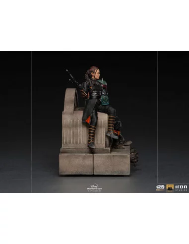 es::Star Wars The Mandalorian Estatua 1/10 Deluxe Art Scale Boba Fett & Fennec on Throne 23 cm