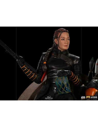 es::Star Wars The Mandalorian Estatua 1/10 Deluxe Art Scale Boba Fett & Fennec on Throne 23 cm