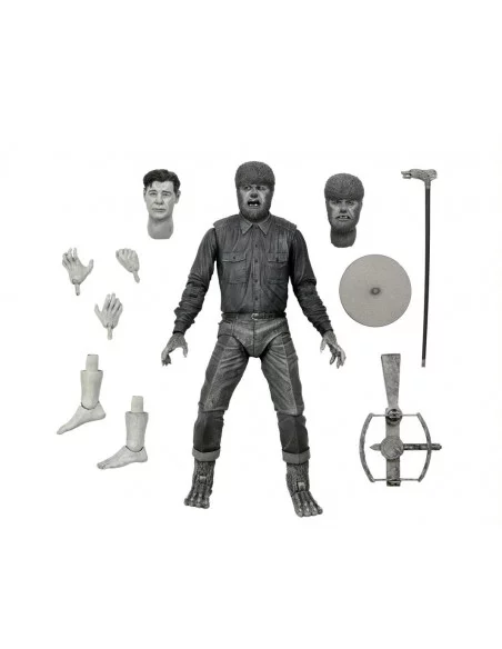es::Universal Monsters Figura Ultimate The Wolf Man (Black & White) 18 cm