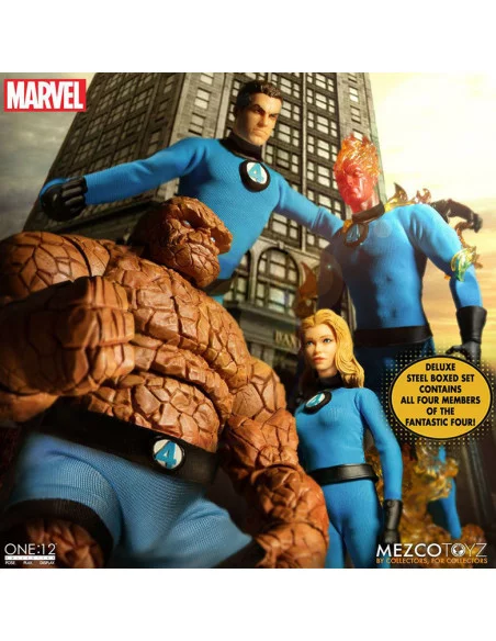 es::Marvel Universe Figuras Fantastic Four One:12 Collective Deluxe Steel Box  16 cm