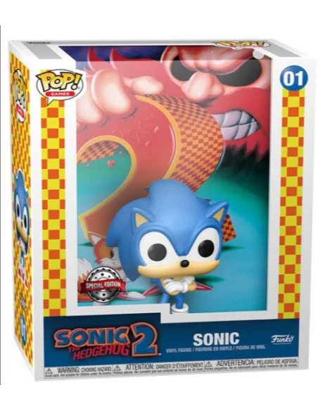 es::Sonic the Hedgehog 2 Funko POP! Game Cover - Sonic heo Exclusive 9 cm