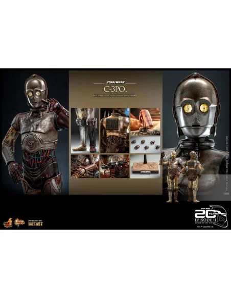 es::Star Wars Episode II Figura 1/6 C-3PO Hot Toys 29 cm