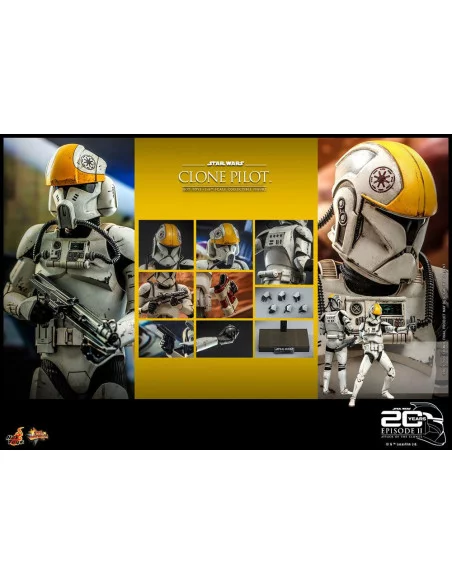 es::Star Wars Episode II Figura 1/6 Clone Pilot Hot Toys 30 cm