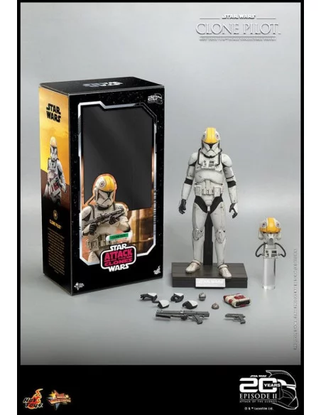 es::Star Wars Episode II Figura 1/6 Clone Pilot Hot Toys 30 cm