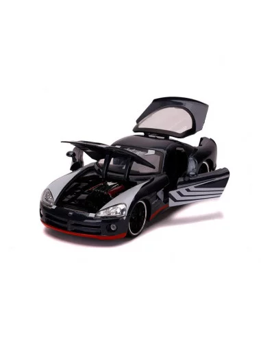 es::Marvel Spider-Man Vehículo 1/24 Hollywood Rides 2008 Dodge Viper SRT10 con Figura