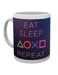 es::Playstation Taza Eat Sleep Repeat 320 ml