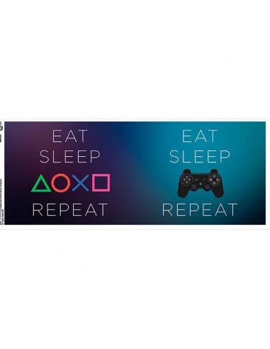 es::Playstation Taza Eat Sleep Repeat 320 ml