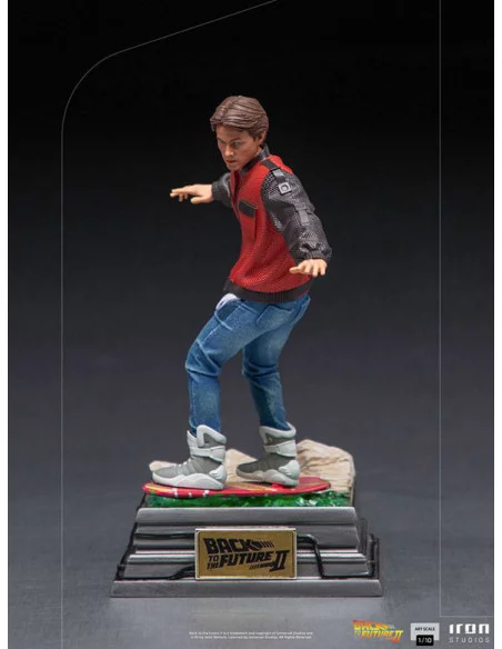 es::Regreso al Futuro II Estatua 1/10 Art Scale Marty McFly on Hoverboard 22 cm
