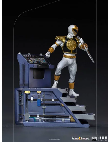 es::Power Rangers Estatua 1/10 BDS Art Scale White Ranger 22 cm