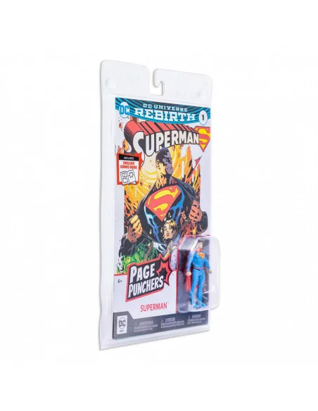 es::DC Page Punchers Figura & Cómic Superman (Rebirth) 8 cm