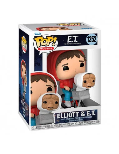 es::E.T. El Extraterrestre Funko POP! Elliot w/ET in Bike Basket 9 cm