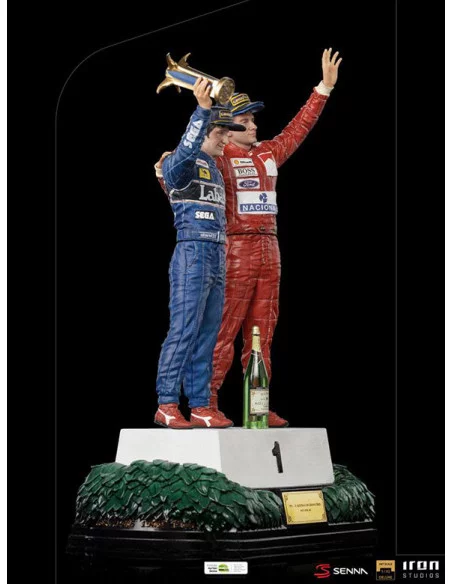 es::Ayrton Senna Estatua 1/10 Deluxe Art Scale Alain Prost & Ayrton Senna (The Last Podium 1993) 27 cm