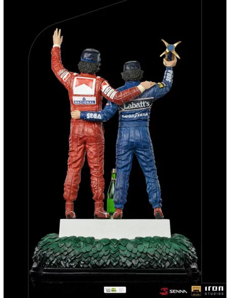 es::Ayrton Senna Estatua 1/10 Deluxe Art Scale Alain Prost & Ayrton Senna (The Last Podium 1993) 27 cm