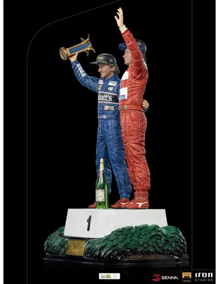 es::Ayrton Senna Estatua 1/10 Deluxe Art Scale Alain Prost & Ayrton Senna (The Last Podium 1993) 27 cm
