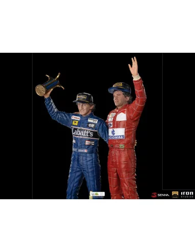 es::Ayrton Senna Estatua 1/10 Deluxe Art Scale Alain Prost & Ayrton Senna (The Last Podium 1993) 27 cm