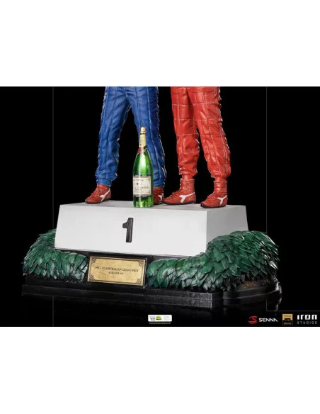 es::Ayrton Senna Estatua 1/10 Deluxe Art Scale Alain Prost & Ayrton Senna (The Last Podium 1993) 27 cm