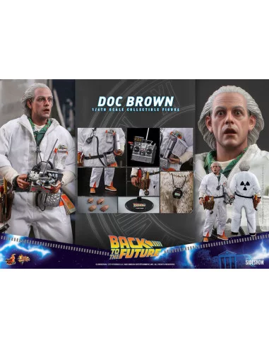 es::Regreso al futuro Figura 1/6 Doc Brown Hot Toys 30 cm