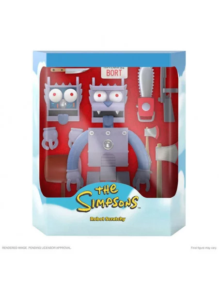 es::Los Simpson Figura Ultimates Robot Scratchy 18 cm
