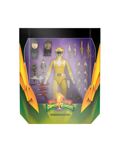 es::Mighty Morphin Power Rangers Galácticos Figura Ultimates Yellow Ranger 18 cm
