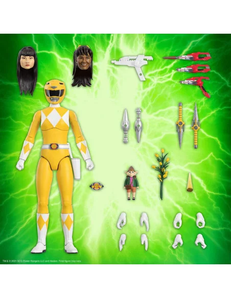 es::Mighty Morphin Power Rangers Galácticos Figura Ultimates Yellow Ranger 18 cm