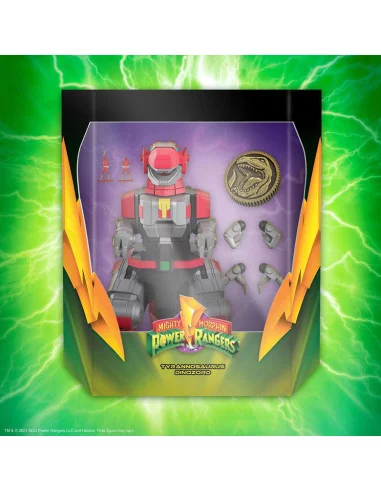es::Mighty Morphin Power Rangers Galácticos Figura Ultimates Tyrannosaurus Dinozord 20 cm