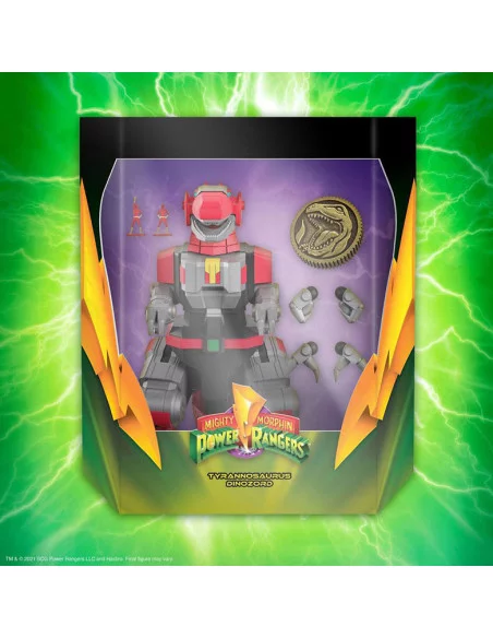 es::Mighty Morphin Power Rangers Galácticos Figura Ultimates Tyrannosaurus Dinozord 20 cm