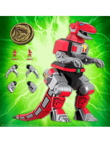 es::Mighty Morphin Power Rangers Galácticos Figura Ultimates Tyrannosaurus Dinozord 20 cm