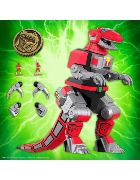 es::Mighty Morphin Power Rangers Galácticos Figura Ultimates Tyrannosaurus Dinozord 20 cm